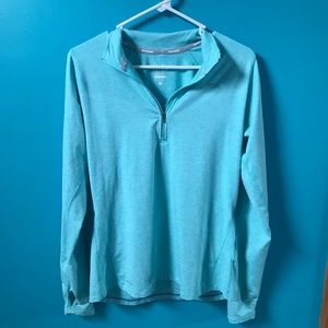 Nike running mint quarter zip thermal
